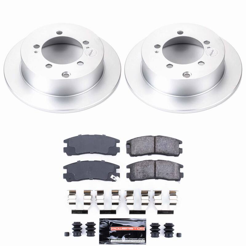 Power Stop 95-05 Chrysler Sebring Rear Z23 Coated Brake Kit