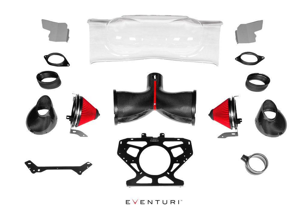 2020-2024 C8 Corvette Eventuri Black Carbon Fiber Intake System