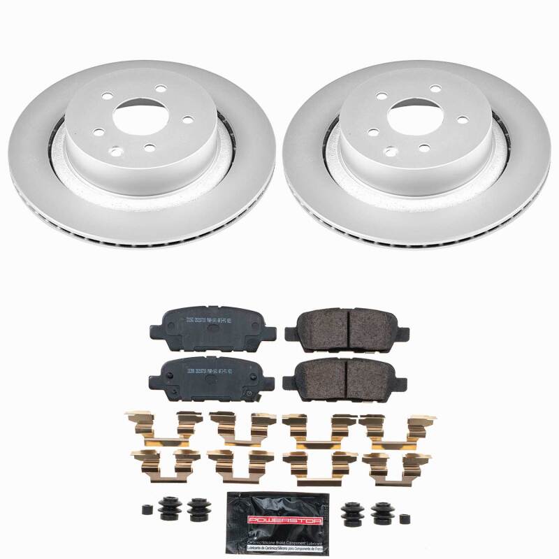 Power Stop 14-15 Infiniti Q60 Rear Z23 Coated Brake Kit
