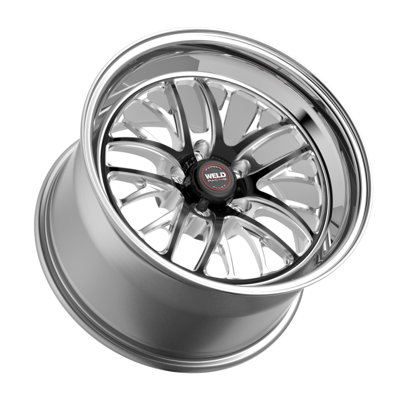 Weld S82 17x4.5 / 5x114.3 / 2.2 BS / 3.18 HB - Black Center - Polished Shell - Non-BL Wheel