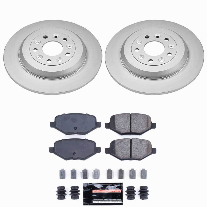 Power Stop 13-14 Ford Edge Rear Z23 Coated Brake Kit