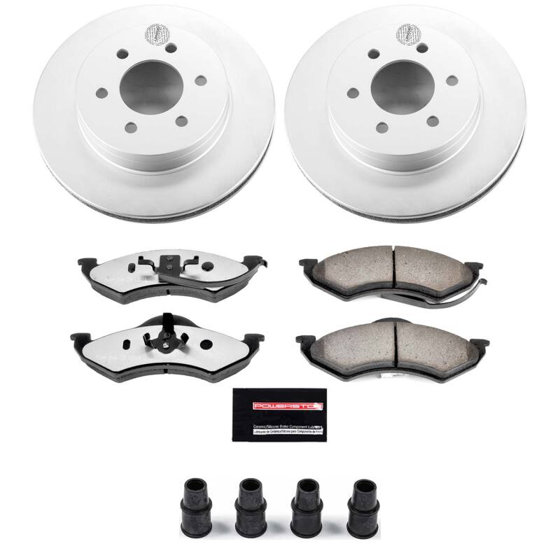 Power Stop 1999 Dodge Dakota Front Z36 Coated Truck & Tow Brake Kit