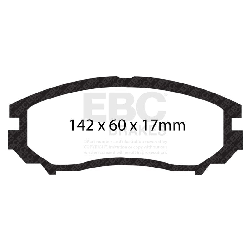 EBC 04-06 Hyundai Tiburon 2.7 6 speed Greenstuff Front Brake Pads