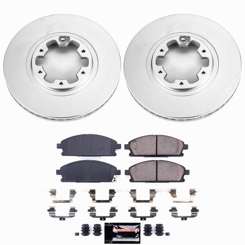 Power Stop 97-03 Infiniti QX4 Front Z23 Coated Brake Kit