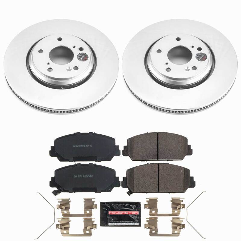 Power Stop 17-22 Acura ILX Front Z23 Coated Brake Kit