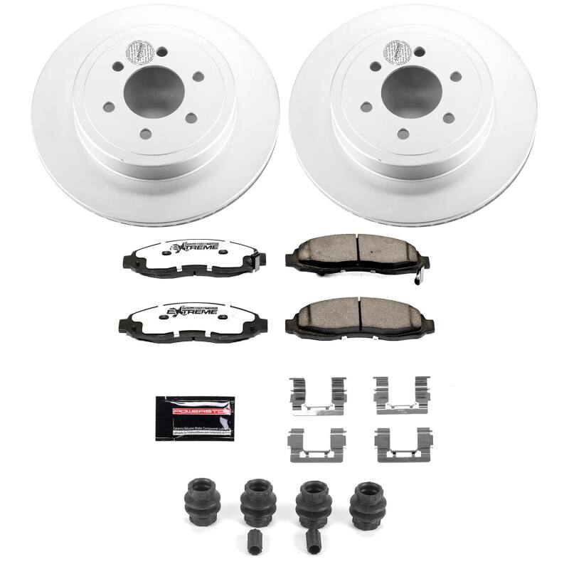 Power Stop 03-04 Dodge Dakota Front Z36 Coated Truck & Tow Brake Kit