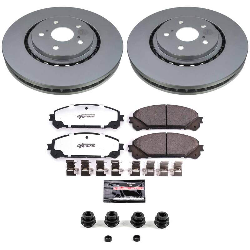 Power Stop 2025 Toyota RAV4 Front Z36 Coated Truck & Tow Brake Kit