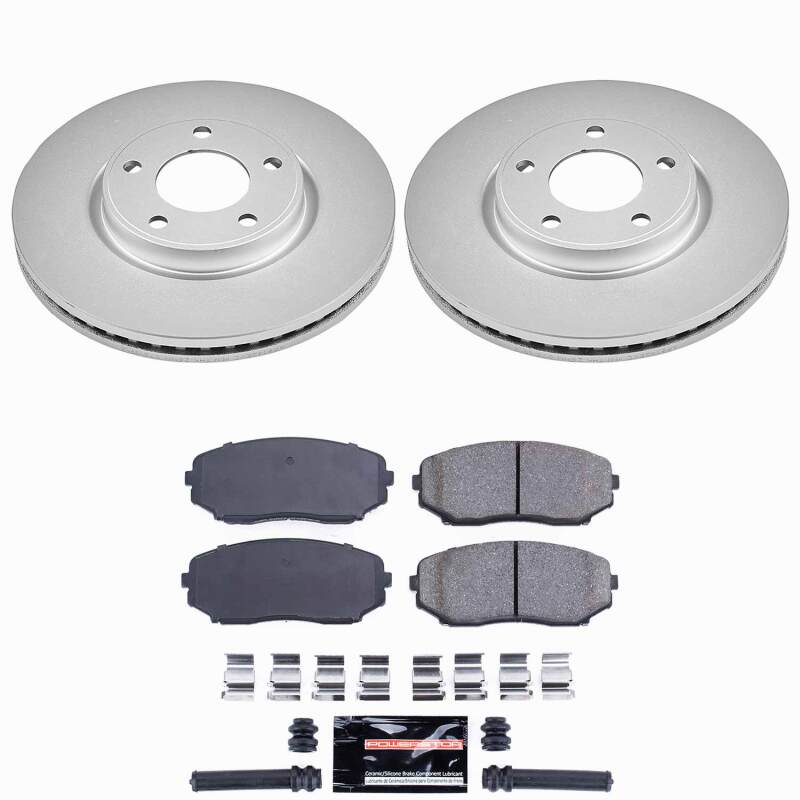 Power Stop 07-09 Ford Edge Front Z23 Coated Brake Kit