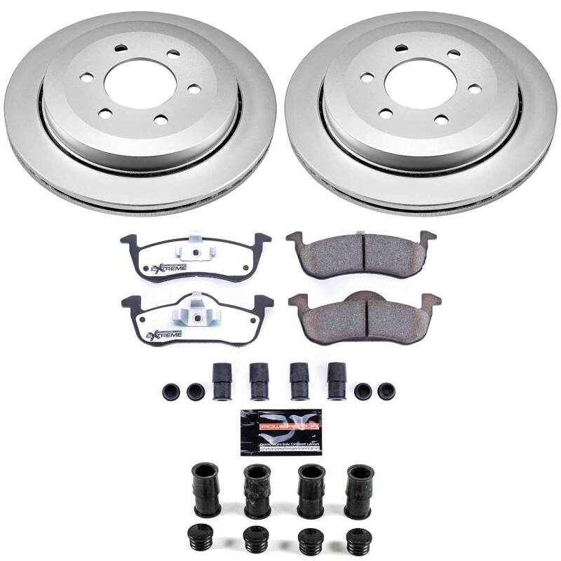 Power Stop 07-17 Ford Expedition Rear Z36 Coated Truck & Tow Brake Kit