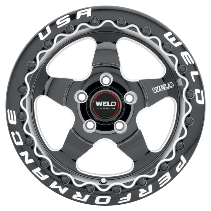 Weld S904 17X10 Ventura Drag Beadlock 5X114,3 ET25 BS6.48 Gloss Black MIL DIA 78.1