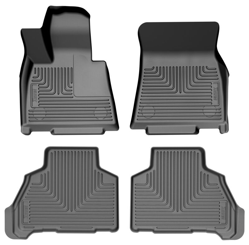 Husky Liners 25-26 Frord Expedition Weatherbeater Front & 2nd Seat Floor Liners - 3 Piece - Black