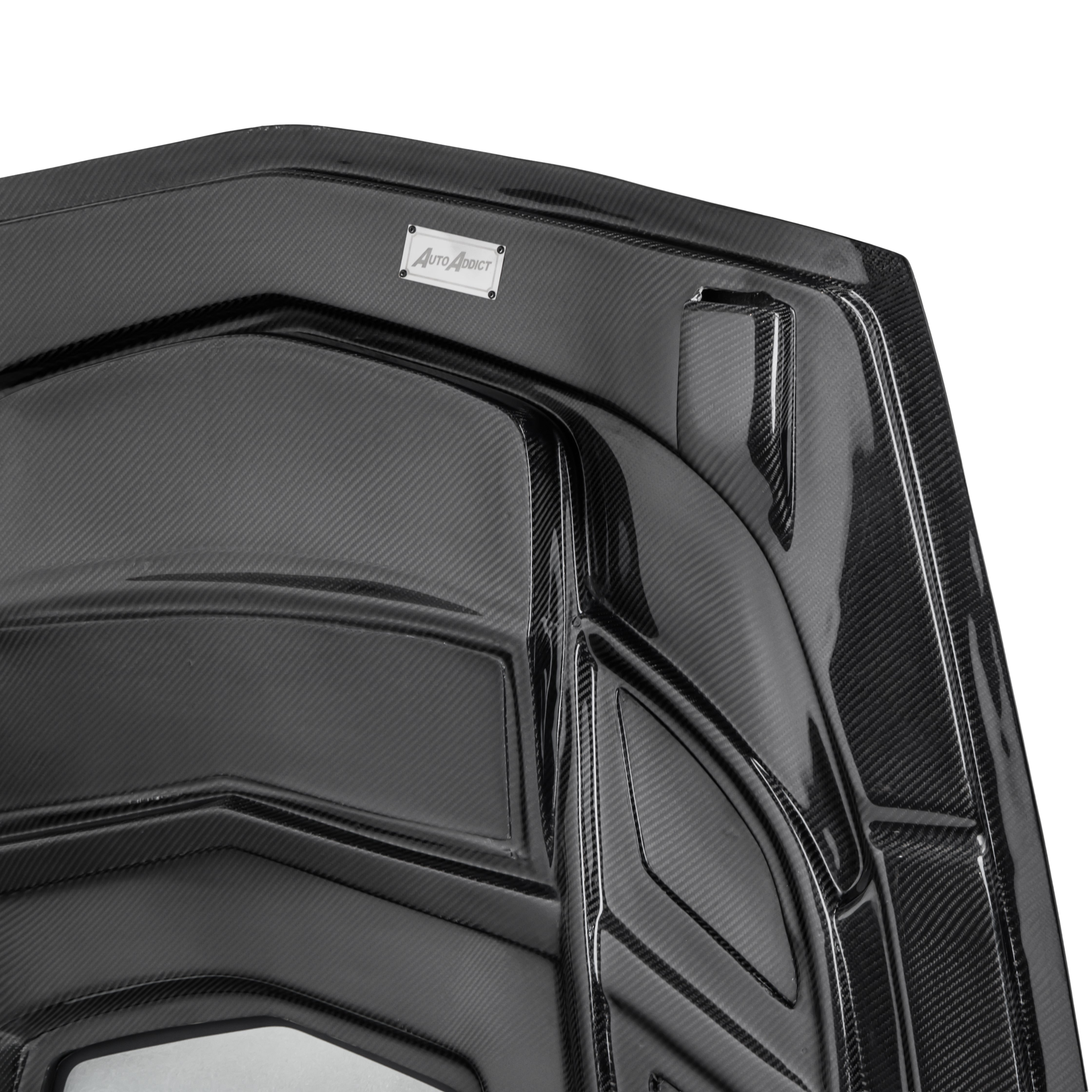 2014-2019 Corvette C7 Type-VS1 Double Sided Carbon fiber Vented Style Hood W/ Window For Stingray, Z51, Grand Sport, Z06