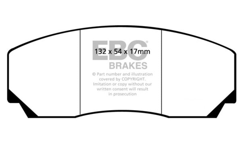 EBC 90-00 Aston Martin Vantage 5.3 (Twin Supercharged)(AP) Bluestuff Front Brake Pads