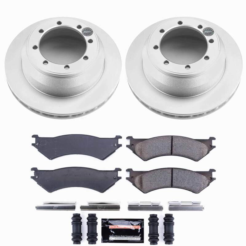 Power Stop 03-05 Ford E-350 Club Wagon Rear Z23 Coated Brake Kit