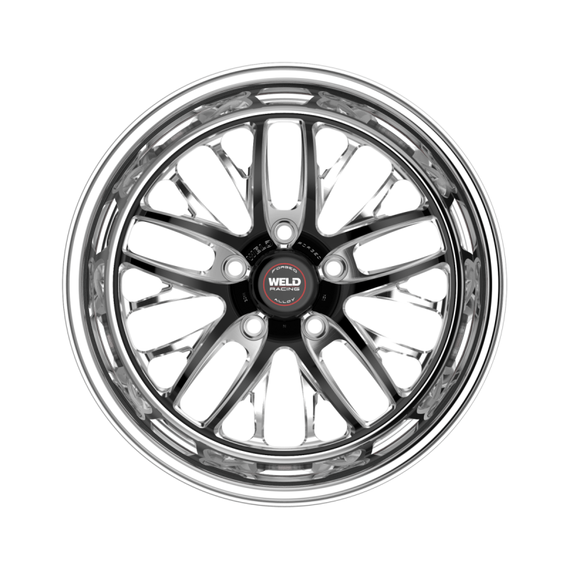 Weld S82 17x4.5 / 5x114.3 / 2.2 BS / 3.18 HB - Black Center - Polished Shell - Non-BL Wheel