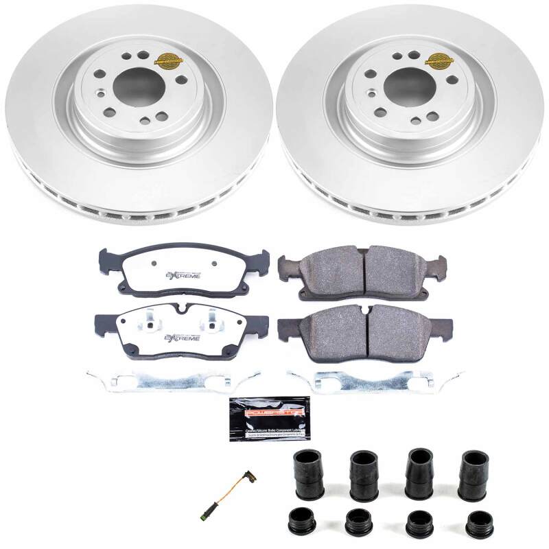 Power Stop 16-17 Mercedes-Benz GLE300d Front Z36 Coated Truck & Tow Brake Kit