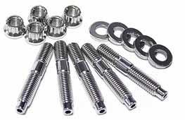 ARP M8 x 1.25 x 57mm Broached 4 Piece Stud Kit