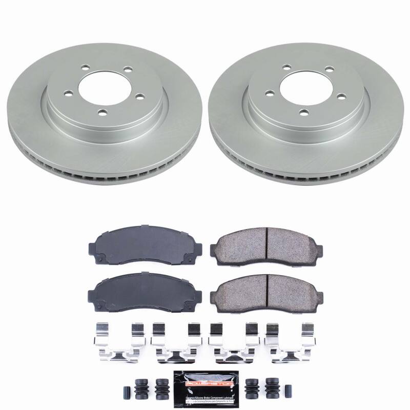 Power Stop 02-05 Ford Explorer Front Z23 Coated Brake Kit