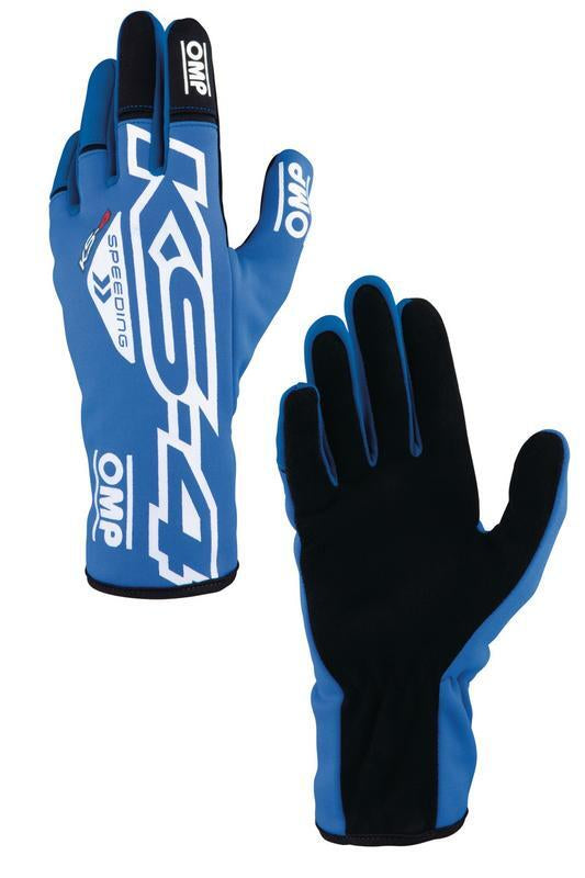 OMP KS-4 KART GLOVES RED / WHITE SZ XL