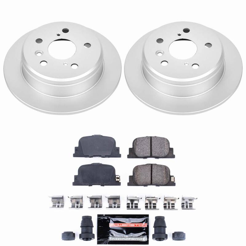Power Stop 00-01 Lexus ES300 Rear Z23 Coated Brake Kit
