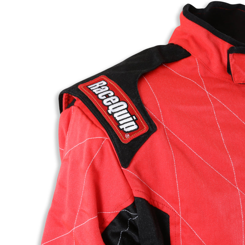 RaceQuip Red Chevron-5 Suit SFI-5 - Medium