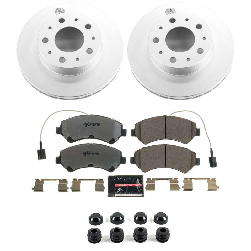 Power Stop 14-25 Ram ProMaster 1500 Front Z36 Coated Truck & Tow Brake Kit