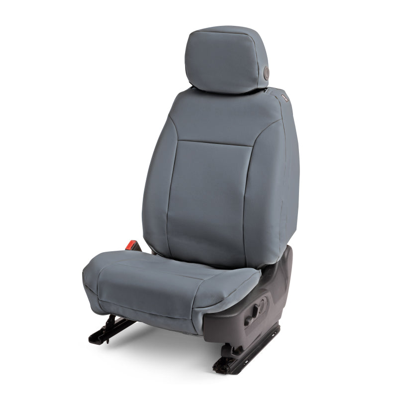 Covercraft 19-24 Chevrolet Silverado Leatherette PrecisionFitSecond Row Seat Covers - Med Grey