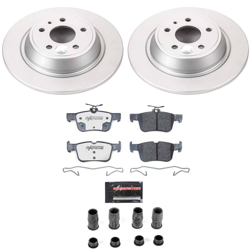 Power Stop 17-20 Ford Fusion Rear Z36 Coated Truck & Tow Brake Kit