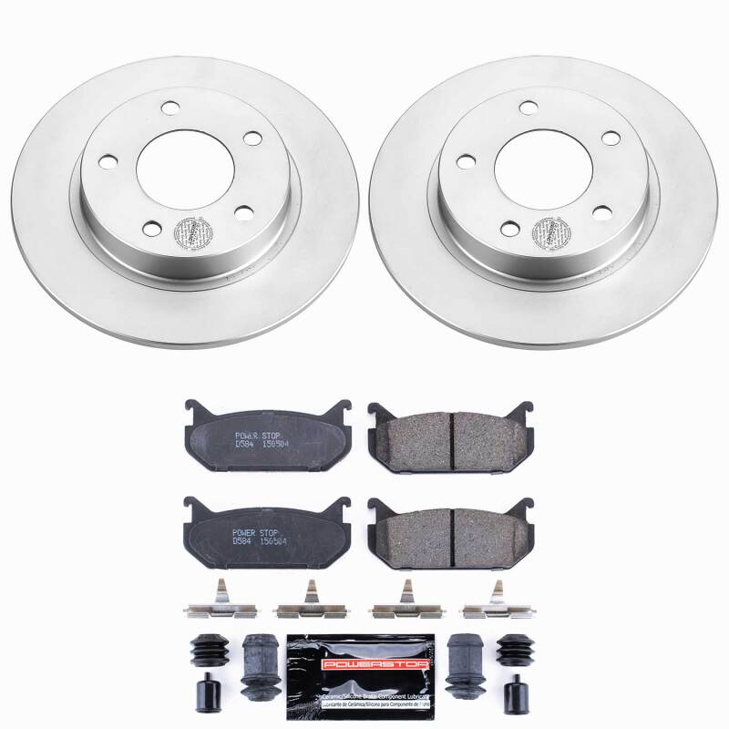 Power Stop 93-97 Ford Probe Rear Z23 Coated Brake Kit