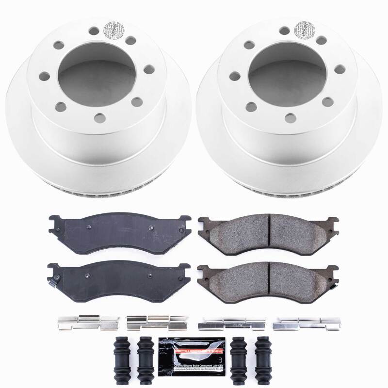 Power Stop 01-02 Dodge Ram 2500 Rear Z23 Coated Brake Kit