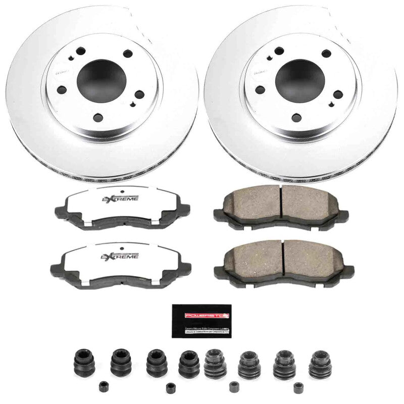 Power Stop 01-05 Chrysler Sebring Front Z26 Coated Brake Kit