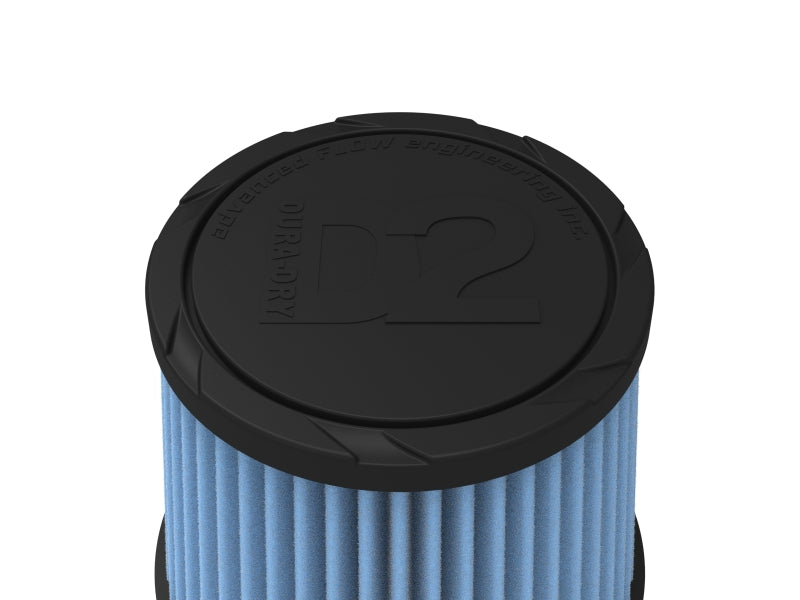 aFe POWER Universal Clamp-On Air Filter w/ D2 Dura-Dry Media - 3-3/4in F x 6in B x 4-3/4in T x 5in H