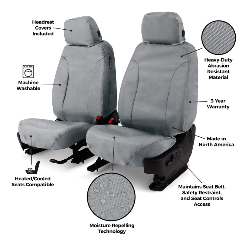Covercraft 24-26 Ford Ranger Super Crew SeatSaver Custom Seat Cover - Waterproof Black