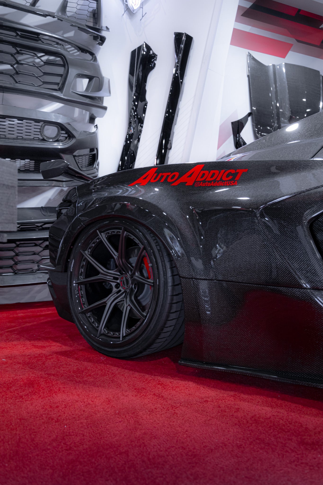 2020-2024 Corvette C8 Deluxe Wide Track Package Full Carbon Fiber Kit Bumper to Bumper