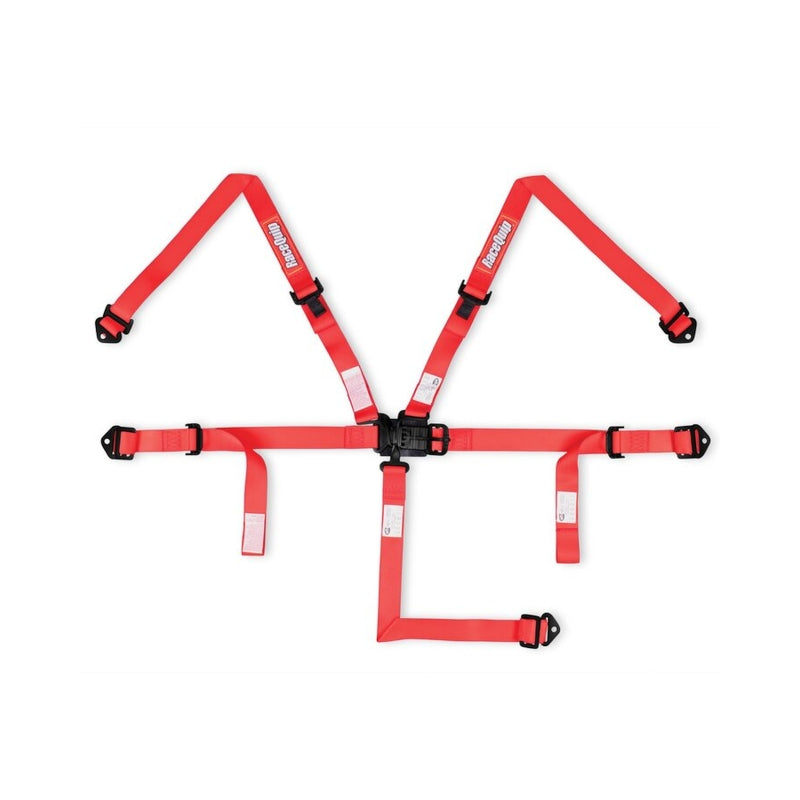 RaceQuip Red JR. L & L 5pt Harness