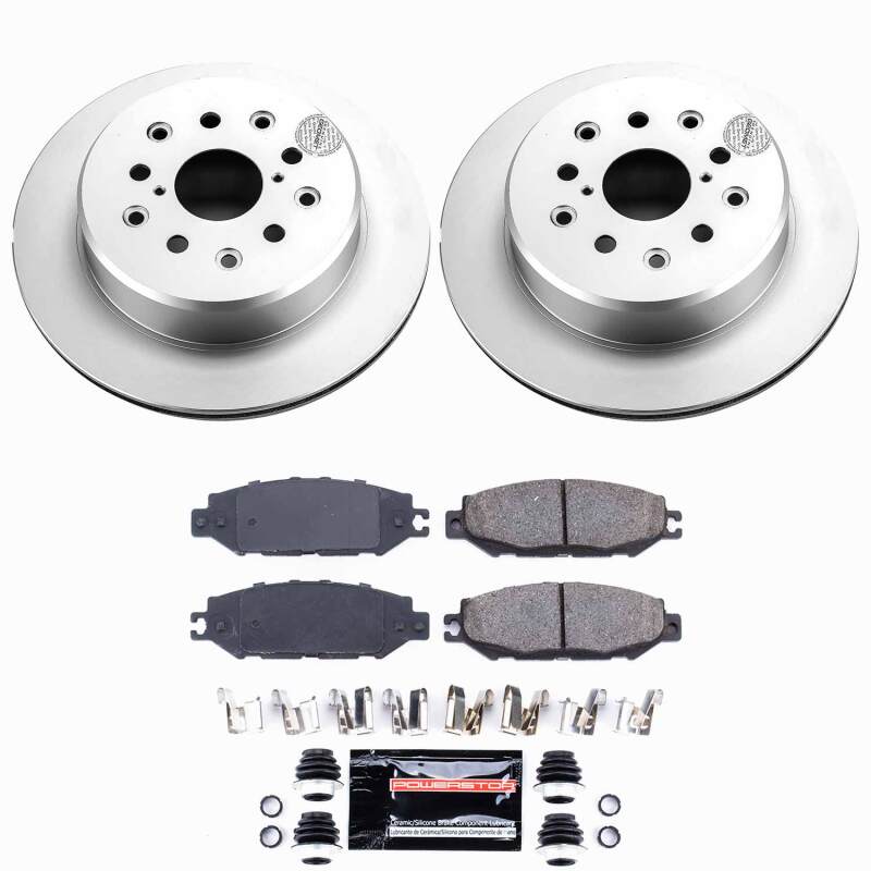 Power Stop 99-00 Lexus SC300 Rear Z23 Coated Brake Kit