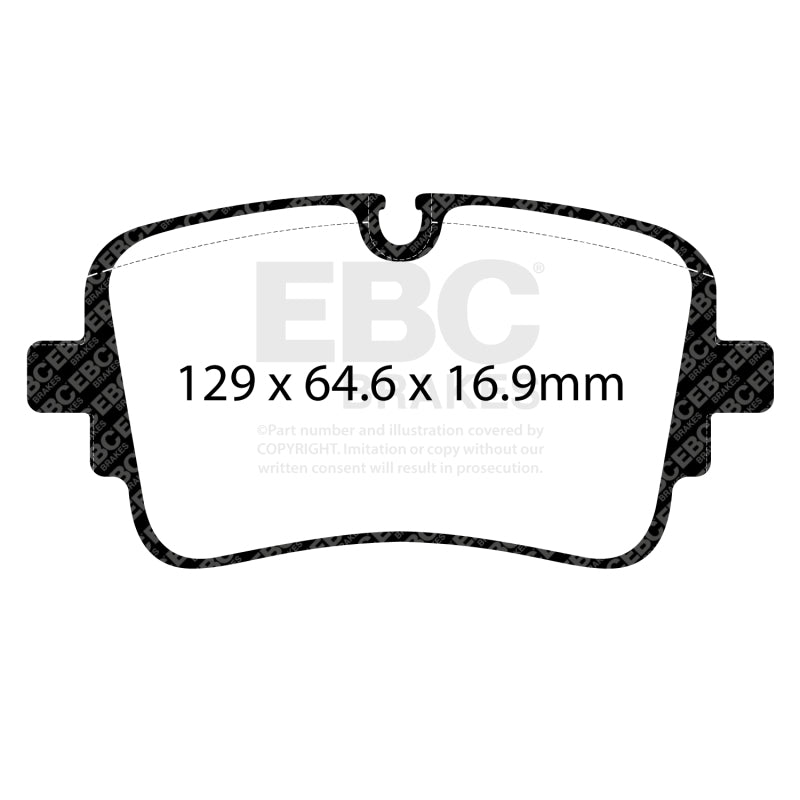 EBC 20-24 Audi S6 2.9TT (w/Cast Iron Rotors) Redstuff Rear Brake Pads