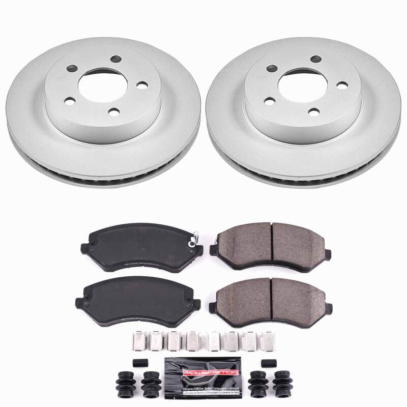 Power Stop 02-07 Jeep Liberty Front Z23 Coated Brake Kit