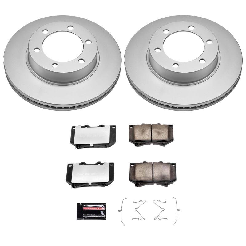 Power Stop 01-02 Toyota Sequoia Front Z36 Coated Truck & Tow Brake Kit