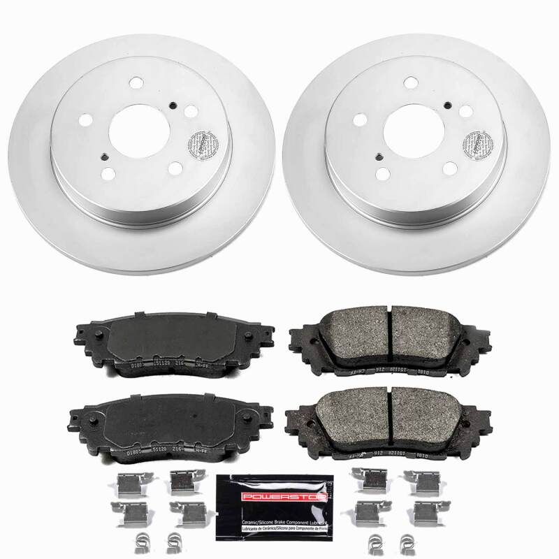 Power Stop 15-17 Lexus NX200t Rear Z23 Coated Brake Kit