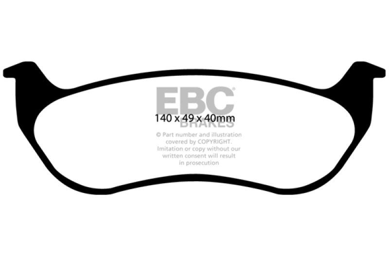 EBC 02-07 Jeep Liberty 2.4 Extra Duty Rear Brake Pads