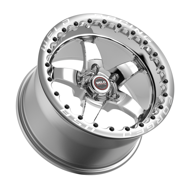 Weld S71 Beadlock 15x10/5x114.3/6.5 BS/3.18 HB-Polished Center-Polished Shell-Polished SBL MT Wheel