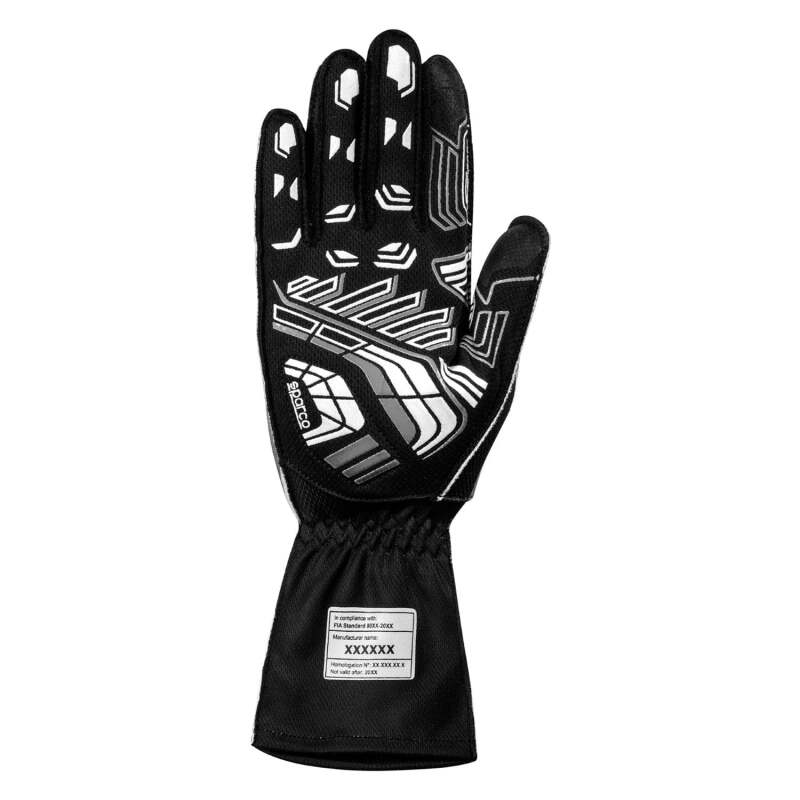 SPARCO K-Arrow+ Black/Grey Kart Racing Gloves Size 10