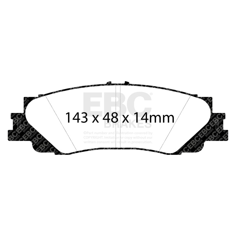 EBC 2022+ Lexus LX600 3.5TT Extra Duty Rear Brake Pads