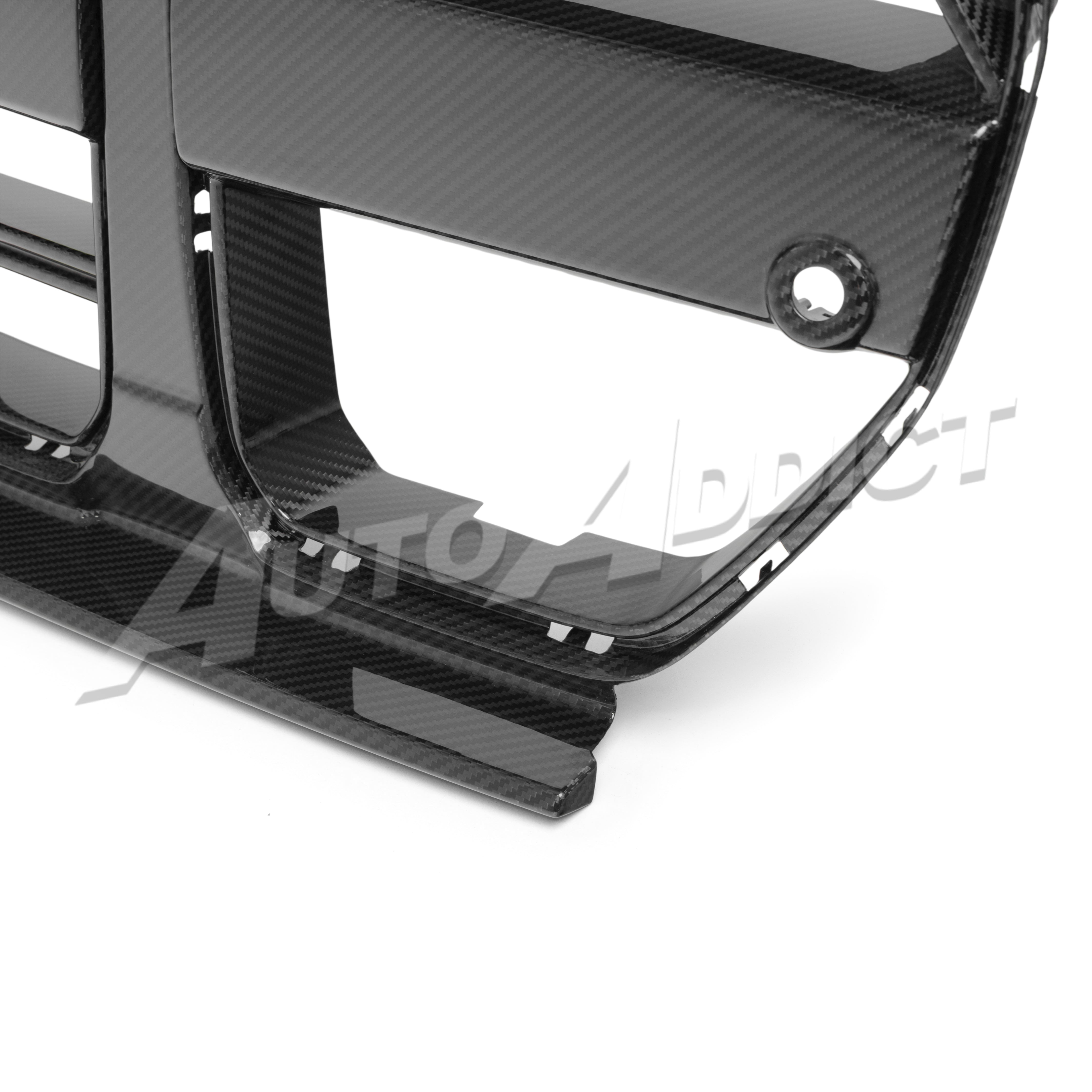 2021-2026 BMW G82 G83 M4 Dry Gloss Double Sided Carbon Fiber Lower Grill without ACC