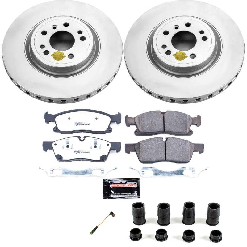 Power Stop 16-17 Mercedes-Benz GLE300d Front Z36 Coated Truck & Tow Brake Kit