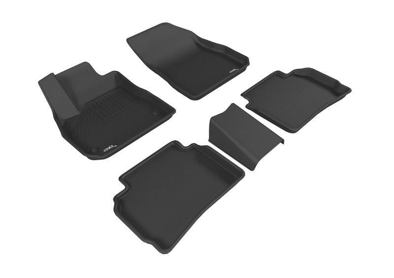 3D MAXpider 2016-2020 Chevrolet Malibu Kagu 1st & 2nd Row Floormats - Black