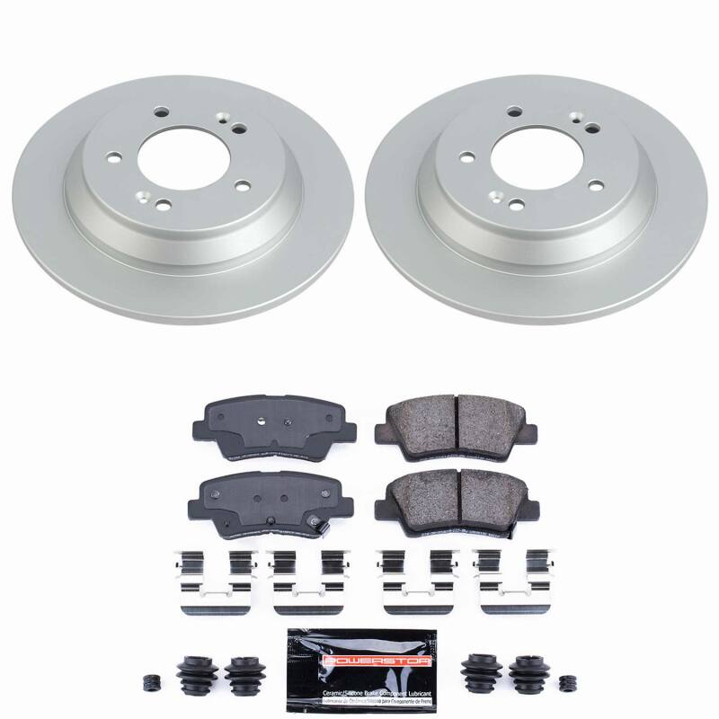 Power Stop 22-23 Hyundai Kona Rear Z23 Coated Brake Kit