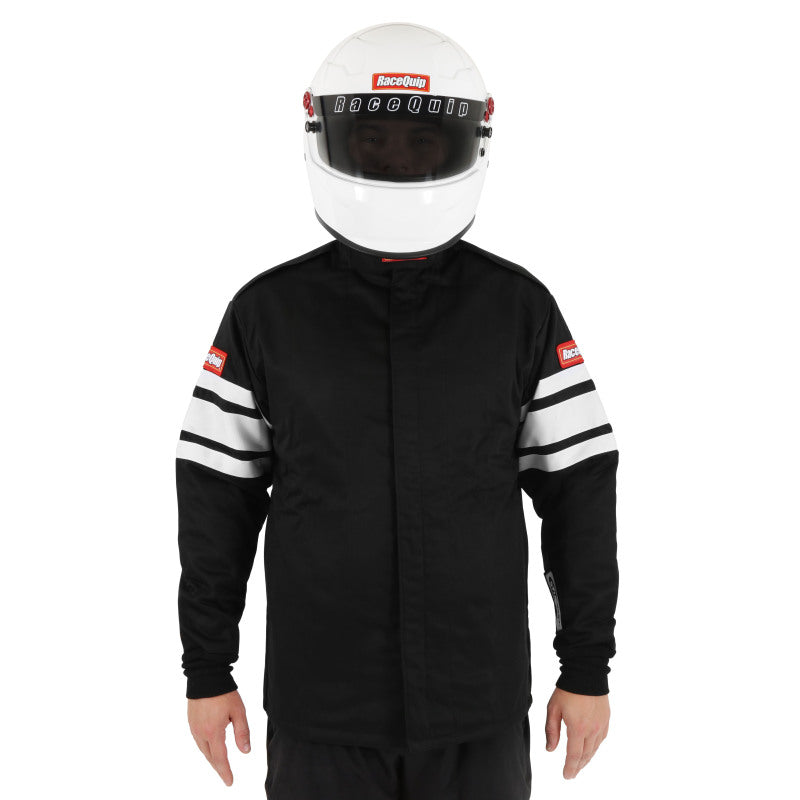 RaceQuip Black SFI-5 Jacket - Medium Tall
