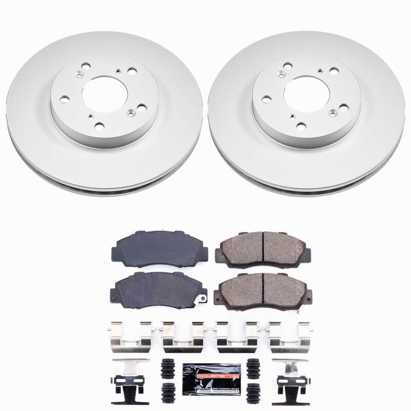 Power Stop 98-02 Honda Accord Front Z23 Coated Brake Kit